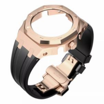 Bande noire rose avec couronne