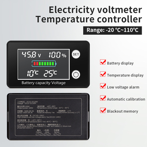 ZFX-W2027 Battery <strong>Temperature</strong> <strong>Controller</strong> DC 9V-100V Voltage Meter Lithium Lead-acid Battery Capacity <strong>Indicator</strong> Plastic Voltmeter - Product Image 6