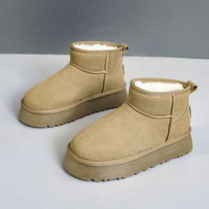 รองเท้าบูทลุยหิมะ U9982หนาสำหรับผู้หญิง, รองเท้าบูทลุยหิมะกันน้ำกันลื่นสำหรับฤดูหนาว - Product Image 5