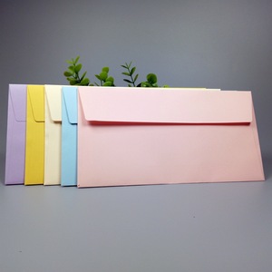 Benutzer definierte DL 22*11cm verschiedene Farben Umschlag recycelte Umschläge mit quadratischer Klappe - Product Image 3