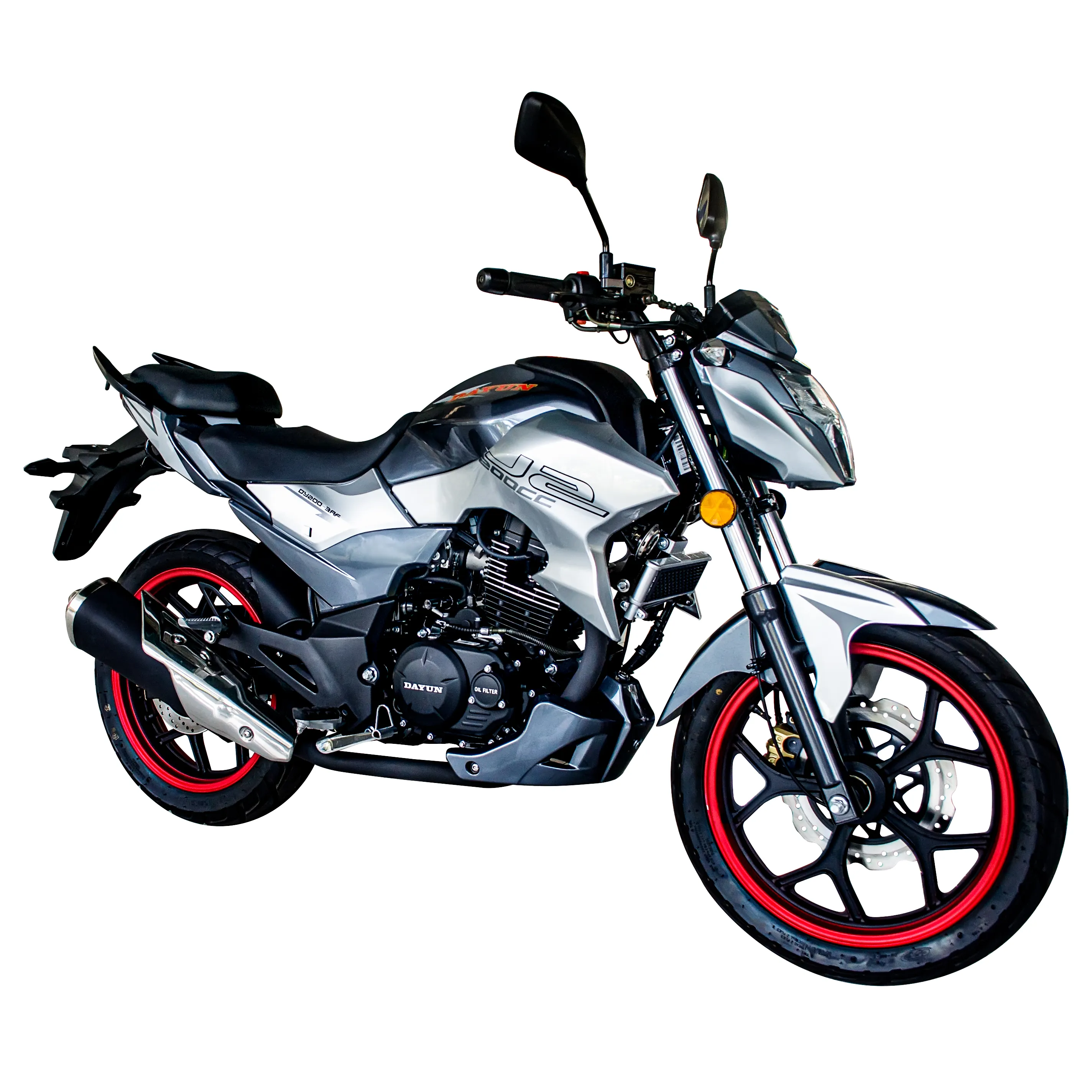 Motocicleta DAYUN MARCA, 1 pistón, 2 válvulas EDF Overhead Cam Oil Cool Engine Motocicleta