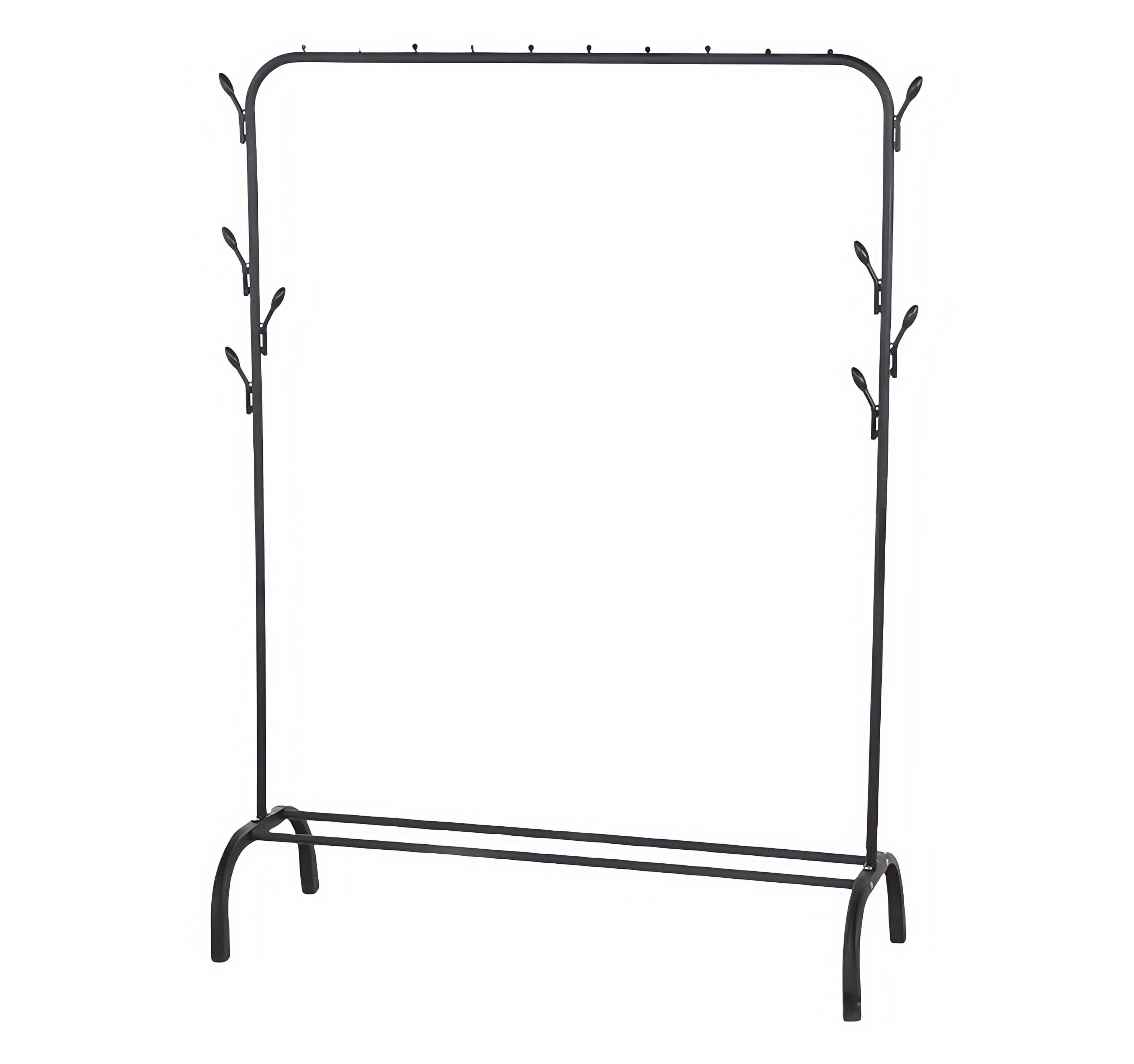 CR01H (Perchero de una sola varilla con ganchos laterales dobles)