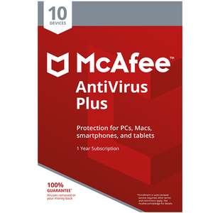 <strong>Computer</strong> <strong>Software</strong> Antivirus Plus One Year Multi User for Pc mac Android Mcafee - Product Image 1