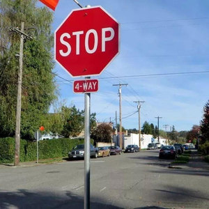 定制交通标志反光警告交通铝道路安全停车路牌制造 - Product Image 6