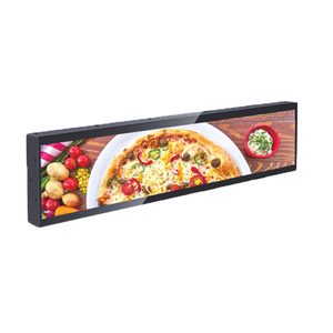 Pantalla de borde de estante ultra Monitor de publicidad de red Reproductor multimedia USB Señalización digital Barra estirada Pantalla LCD de publicidad - Product Image 1