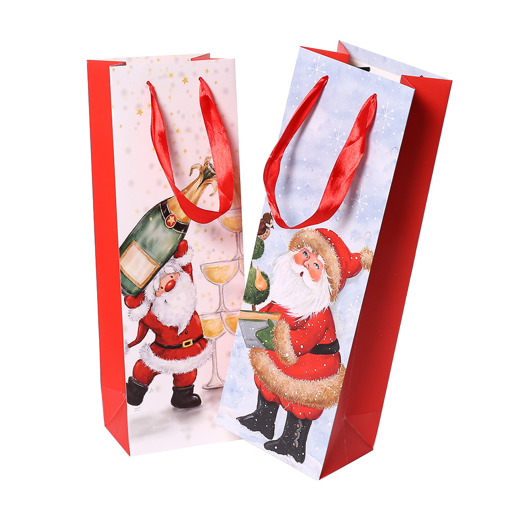 coated paper wine bag