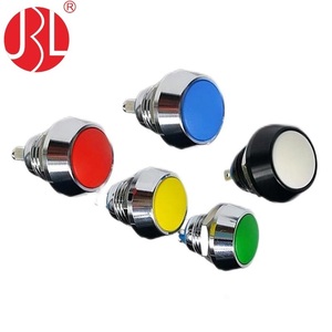 Anillo de luz eléctrica de metal resistente al agua personalizado, cabezal empotrado de resorte LED, interruptor de botón de parada de arranque momentáneo de 12mm - Product Image 6