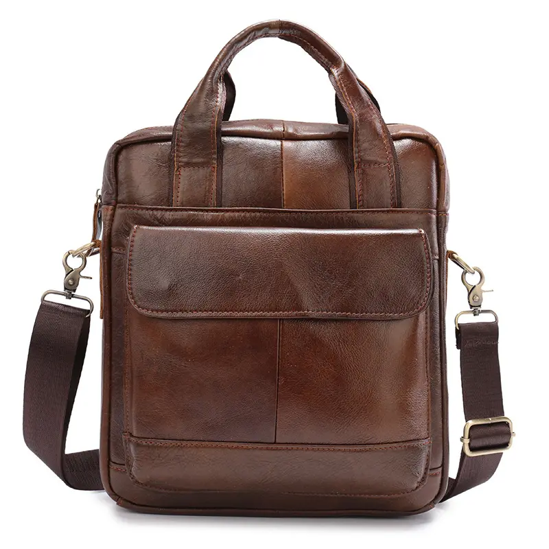 M1011 borsa a tracolla valigetta esecutiva in vera pelle borsa per Laptop di lusso slip per ufficio aziendale in pelle di qualità