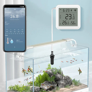 WiFi Temperatura Umidade <span class=keywords><strong>Sensor</strong></span> com Sonda Externa Termômetro Higrômetro <span class=keywords><strong>Sensor</strong></span> Temperatura para Plantas Aquarium Winery