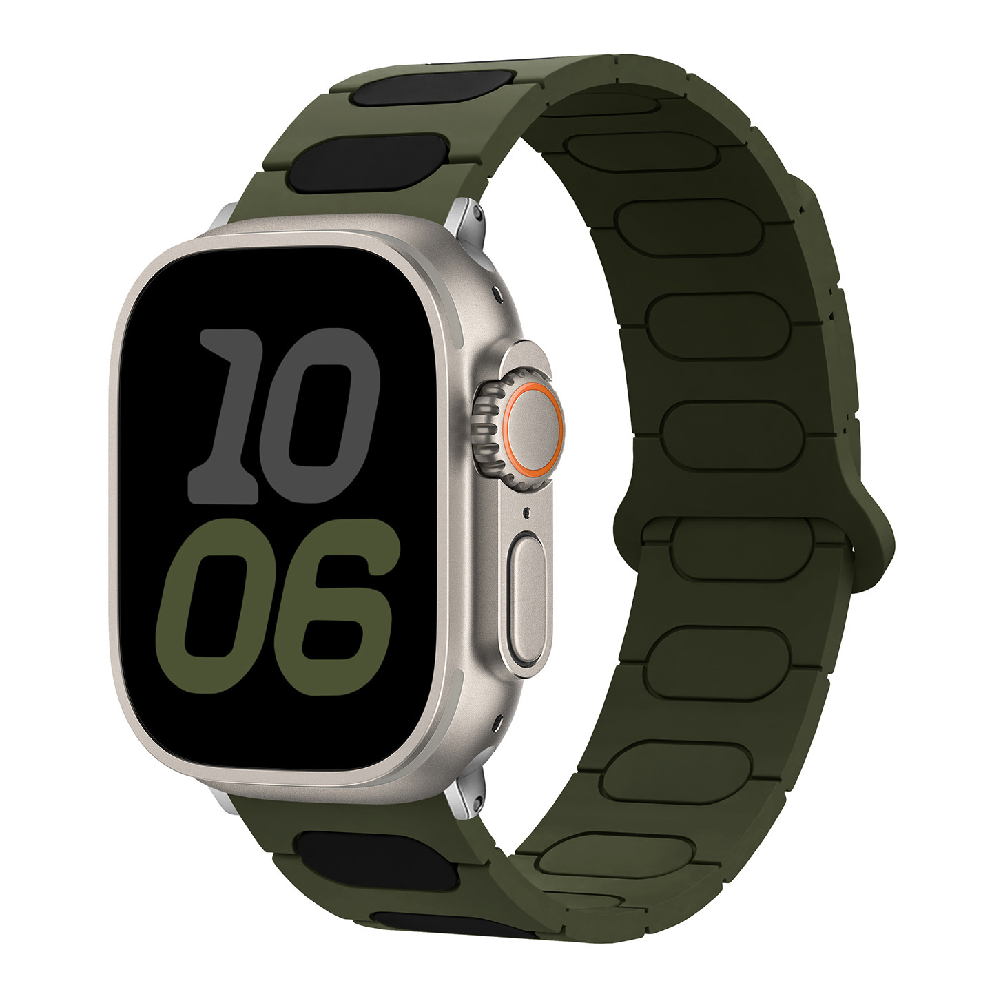 vert avec noir (bracelet de montre uniquement)