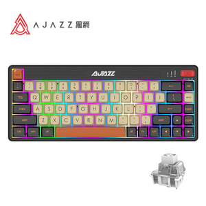 Ajazz 65% 键盘定制kailh开关键帽迷你USB有线无线游戏时尚RGB背光光学机械键盘 - Product Image 1