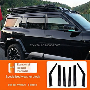 レインシールド特殊車ヒョウ8窓雨量計用,<span class=keywords><strong>Byd</strong></span> Leopard 8 <span class=keywords><strong>2025</strong></span>レインギア改造アクセサリー