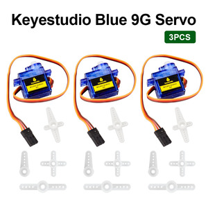 3 pezzi Keyestudio MINI SG90 9G 90 gradi servomotore blu con PH2.54 connettore per Arduino Robot per Microbit - Product Image 3
