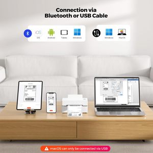 Y810 New Mini 40-120Mm 203Dpi 4 Inch Đặt Hàng Vận Đơn Máy In 4X6 Nhiệt Vận Chuyển Máy In Nhãn Cho Amazon Ebay Shopify Fede - Product Image 4