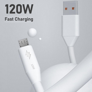 6A 120W mikro USB kablo Extra Thick hızlı şarj kablosu cep telefonu için Xiaomi Samsung Android için mikro usb veri kablosu kordon - Product Image 3
