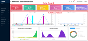 Datenanalyse Arcade Manage System Ticket/Karte/Token/Münze/Cash Data Control Software für Klaue/Puppe/Sikll Game Machine Amusement