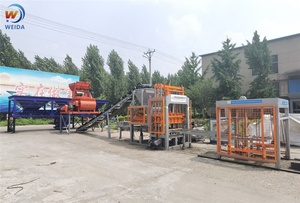 Automatic Brick <strong>Machine</strong> <strong>Qt5</strong>-<strong>15</strong> Construction Machinery Concrete Cement Hollow <strong>Block</strong> Making <strong>Machine</strong> with JS Mixer in Lebanon - Product Image 5