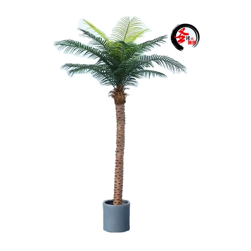 Cheap outdoor tall date palm tree / artificial plastic date palm / artificial palm trees