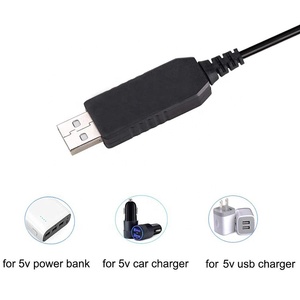 12V電源USB12Vから5VUsb充電器回路基板DcからDcステップアップブーストコンバーターハイパワーDc5521電源ケーブル付き - Product Image 4