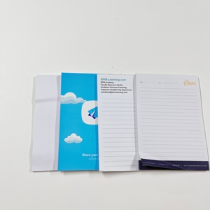Gran oferta logotipo personalizado impreso A5 Bloc de notas Mini pequeño cuaderno de tapa blanda con hojas sueltas para escribir listas de tareas - Product Image 5
