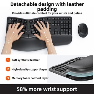 Đối Với Mk850 Siêu Mỏng Mỏng Máy Tính Để Bàn Thiết Lập Trong Màu Đen Với Bàn Phím Cơ Khí Chuột Không Dây RGB Backlit Cho Nhà Văn Phòng Trong Kho - Product Image 3