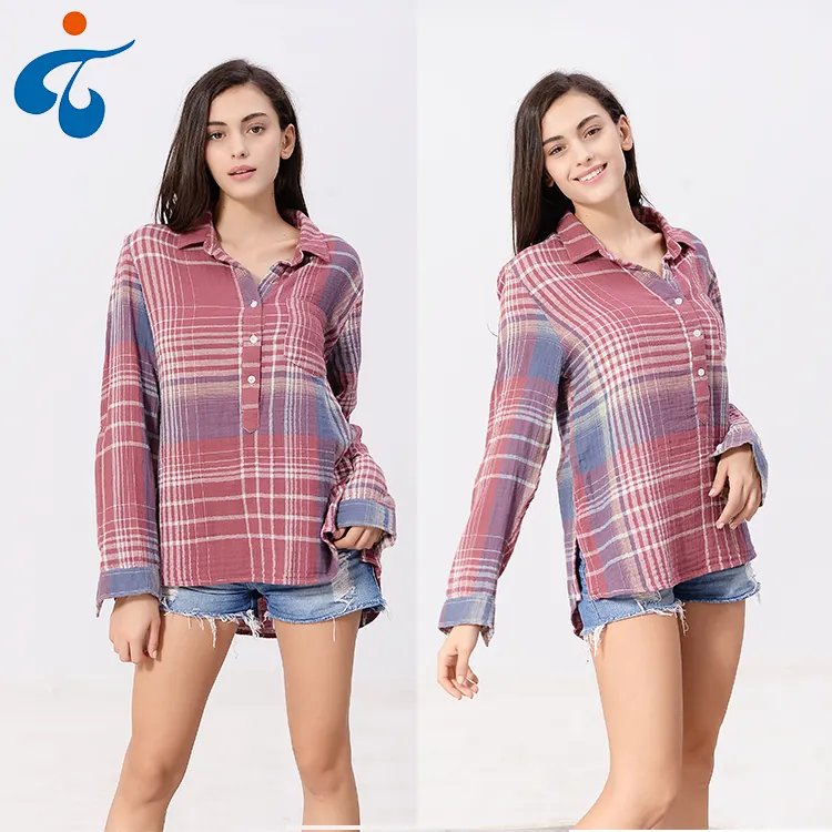 Blusa personalizada de doble cara, diferentes tipos de diseños elegantes, nuevas direcciones, barata