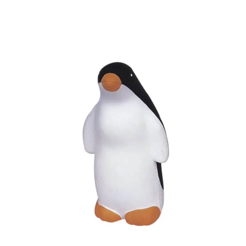 Stampa logo personalizzato spremere schiuma pu alleviare lo stress anti-stress palla antistress pinguino