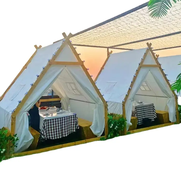 Tenda Safari mewah produsen ruang besar kustomisasi baru 2023 tenda Glamping halaman belakang resor Hotel