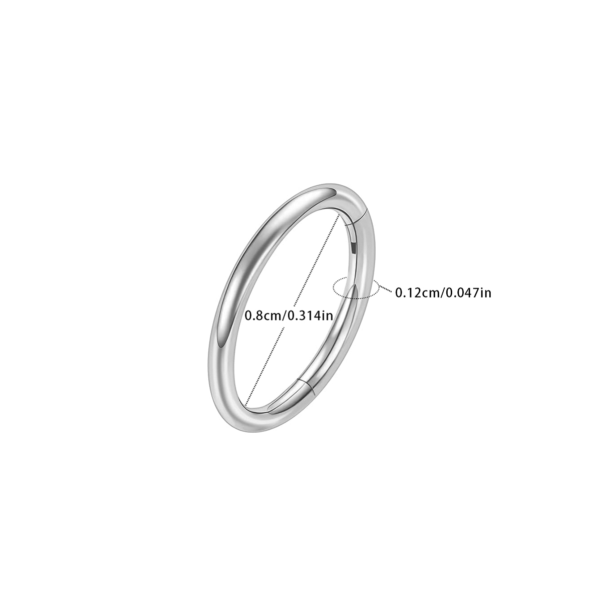Silver (inner diameter 8mm 1PC)