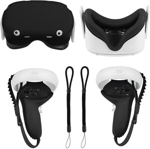 VR Accessories for Oculus <strong>Quest</strong> 2 Silicone Cover Kit Set Combination for <strong>Quest</strong> 2 Eye Mask Pad Controller Grips Cover Replacement - Product Image 1