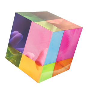clear Neon <strong>Plexiglass</strong> <strong>Display</strong> Cube Transparent Green 2&quot; Perspex <strong>Display</strong> Riser Fluorescent Colored Acrylic Solid <strong>Block</strong> 50mm - Product Image 2