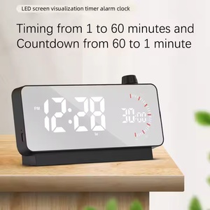 LED Digital Wecker mit Countdown Timer & Nachtlicht Multifunktion ale Snooze für Schlafzimmer Moderne Wohnkultur mit Kalendern - Product Image 4