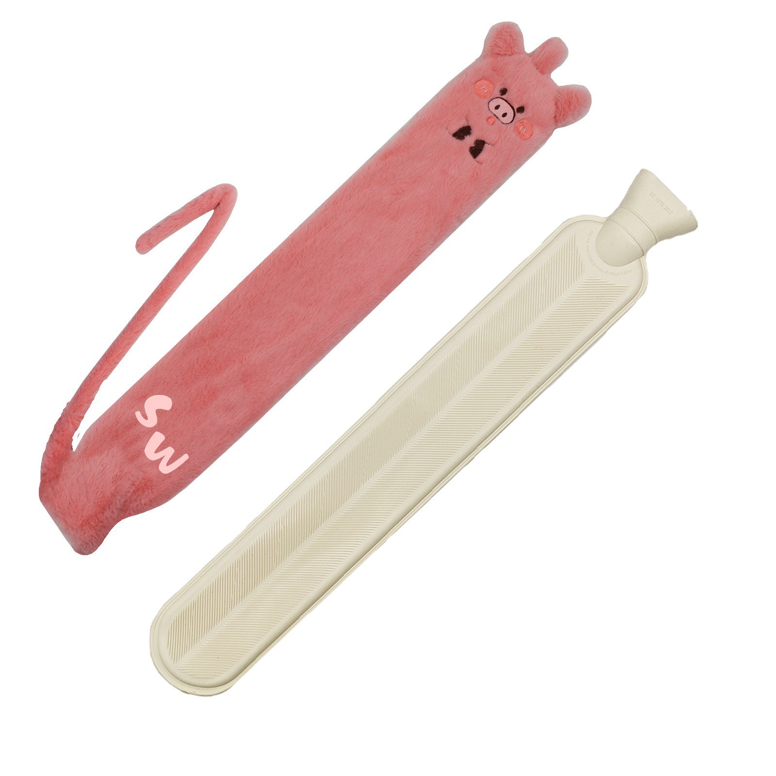 Coloré --- Nouvel ensemble de peluche cochon rose long