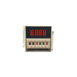 DH48S-S 0.1s-990h AC 220V ciclo di ripetizione SPDT programmabile temporizzatore interruttore relè con presa Base DH48S Din Rail - Product Image 1