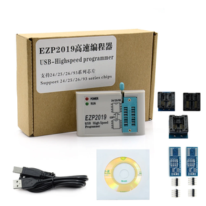 Neuankömmling EEPROM 25 Flash-Bios-Chip EZP2019 eprom USB-Programmierer mit 5 Adaptern Hochgeschwindigkeits-USB-SPI-Programmierer unterstützt 24 25 93