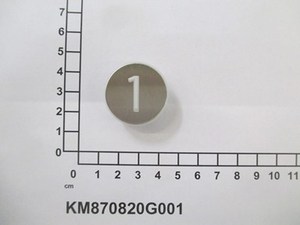 KM870820G001 KM870820G002 KONE кнопка круглого вызова (1-позиционная) крепление для Холла | Однофункциональная кнопка - Product Image 2