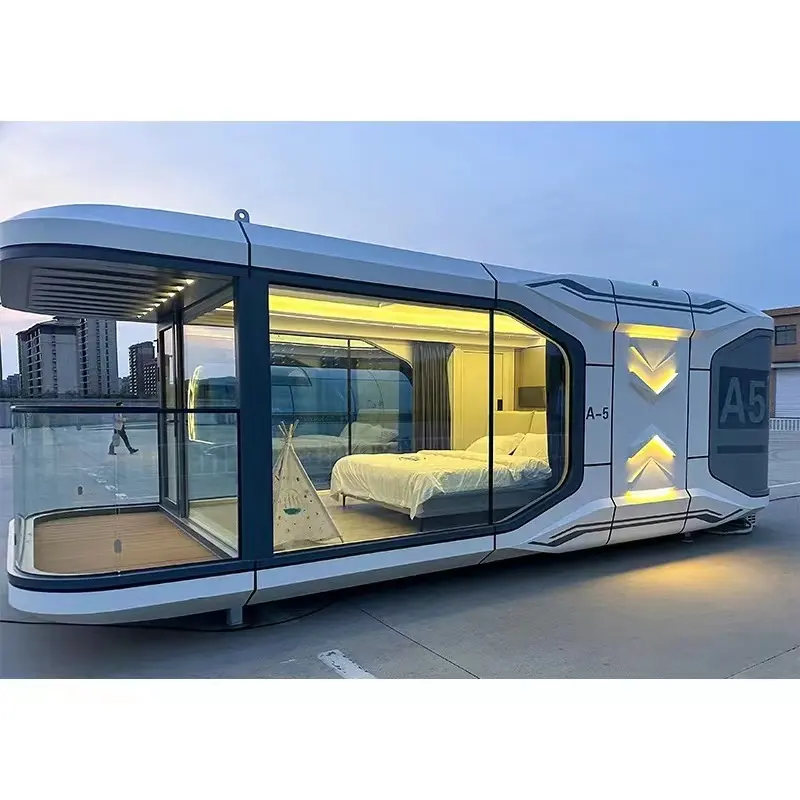 Groothandel Ruimte Capsule Huis Hoge Kwaliteit Licht Staal Villa Luxe Prefab Huis Hoge Kwaliteit Prefab Huis