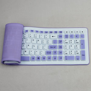 Teclado inalámbrico Plegable, portátil, impermeable, Usb, de silicona, para escritorio, hogar, oficina, viaje, ligero - Product Image 6