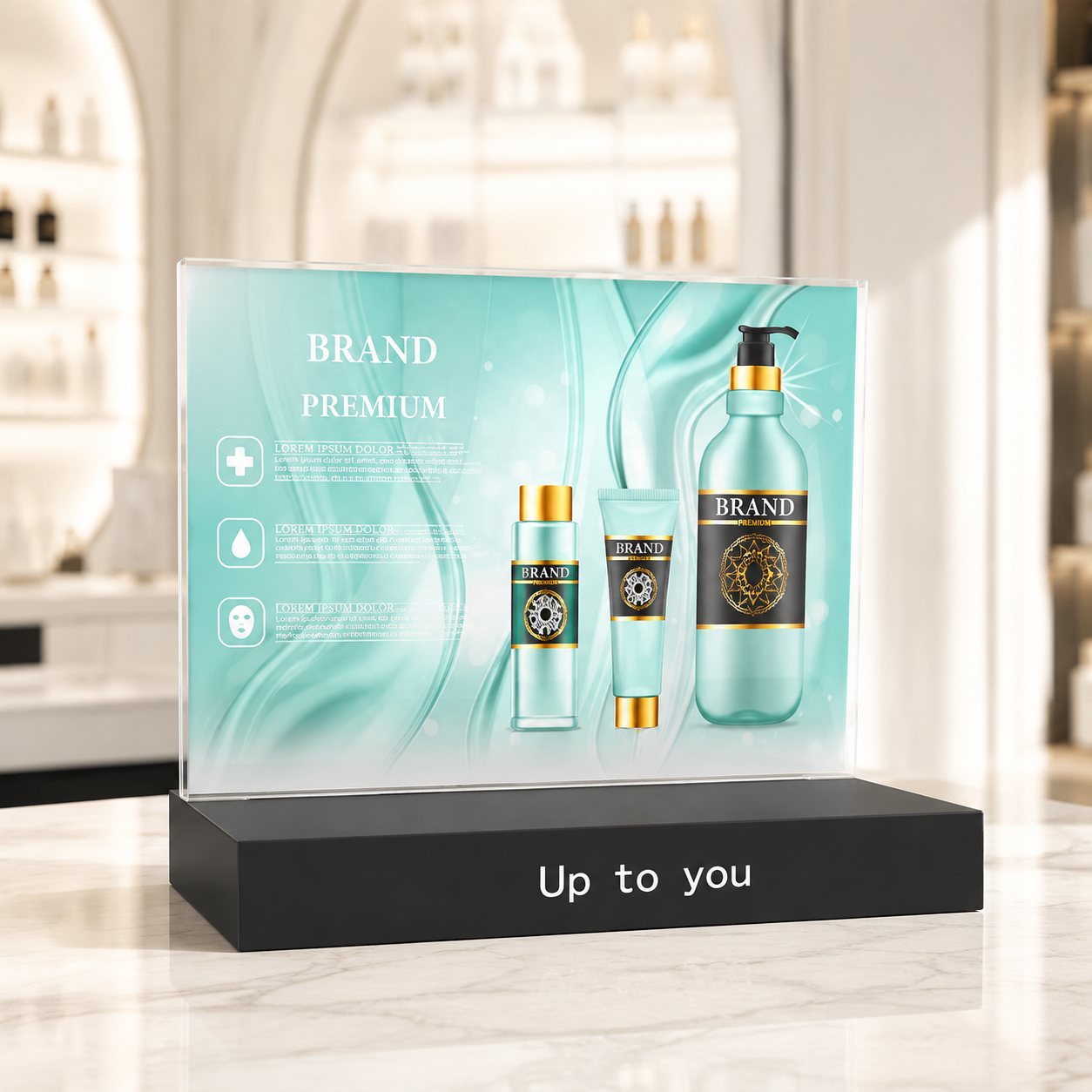 Premium Skincare Display Stand