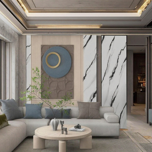 Panneaux muraux modernes en PVC pour marbre UV, panneau mural décoratif intérieur en PVC pour le salon et la cuisine - Product Image 5