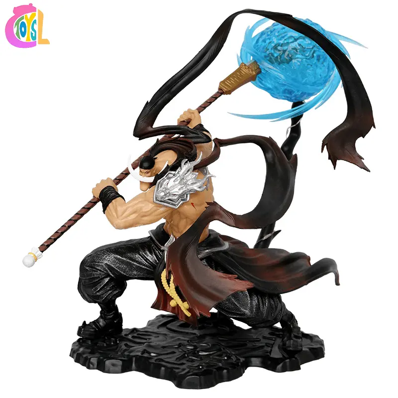 26CM One Pieced White Beard Fighting Model Lighting LED Edward Newgate One Pieced White Beard Anime Figure