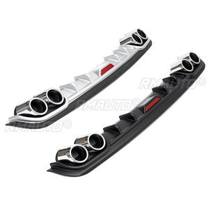 120/128 evrensel araba arka tampon difüzör dudak bagaj Spoiler arka difüzör koruyucu Canard Audi için KIA için BMW için Benz - Product Image 4