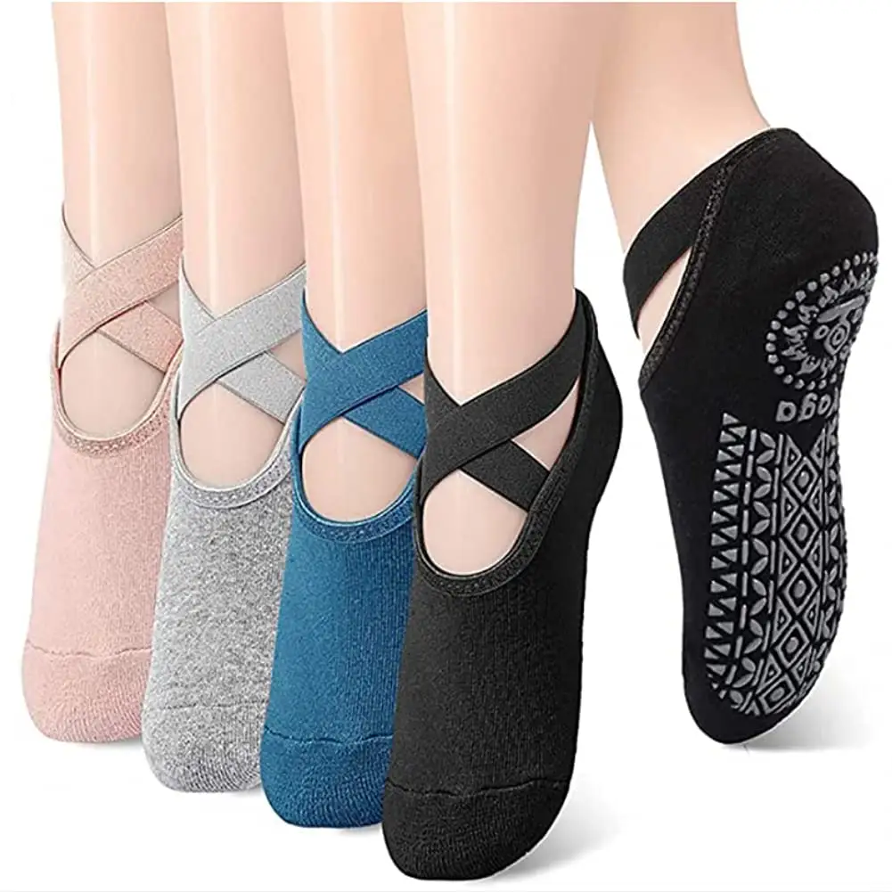 Oem Katoenen Yoga Sokken Voor Yoga En Pilates Fitness Yoga Anti-Slip Sok Anti Slip Katoen Grip Voor Vrouwen en Mannen