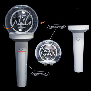 OEM bts spor toplantı Idol Cheer Prop 15 renk değişen konser parlayan akrilik topu sopa uzaktan kumanda el feneri sopa - Product Image 3