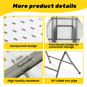 Đa năng xách tay HDPE gấp Bistro bảng bảng nhỏ cho những buổi dã ngoại ngoài trời nhà ăn văn phòng nghiên cứu sử dụng chung đồ nội thất - Product Image 4