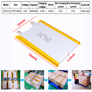 525576 4.35V bán trạng thái rắn LiFePO4 pin lithium tùy chỉnh 12V/24V/48V/72V 15kwh cho các ứng dụng sao lưu tự động e-bike - Product Image 3