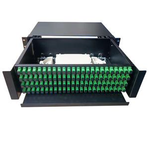 Panel de parche de fibra óptica deslizante, caja de distribución óptica, adaptador ODF ftth SC FC LC, 12 24 48 72 96 144 - Product Image 1