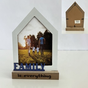 Customized <strong>17</strong> <strong>X</strong> 25.5 <strong>X</strong> 4 CM Wood Photo <strong>Frame</strong> DIY Usage Stand with Beach Theme Laser Cut Letters Die Cutting Printing - Product Image 3