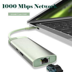 1 tipo c Usb porta 3.0 caricatore multiporta HDTV PD RJ45 adattatore di rete 6 in 1 Usb C Hub Converter per computer portatile. - Product Image 3