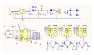 DIY <strong>Kits</strong> AT89C2051 Electronic Clock Digital Tube LED Display Suite Electronic Module Parts and Components DC 9V - 12V - Product Image 6